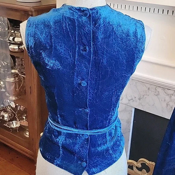 1960's Nelly De Grab Of New York Velvet Pant Set - Picture 5 of 10